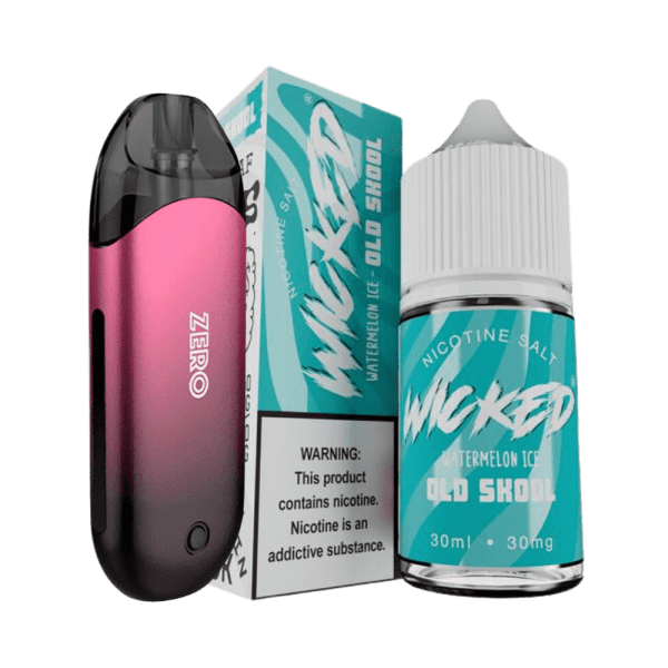 Combo Pod Renova Zero + Líquido Wicked Salt Watermelon Ice